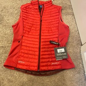Eddie bower vest hot pink red color